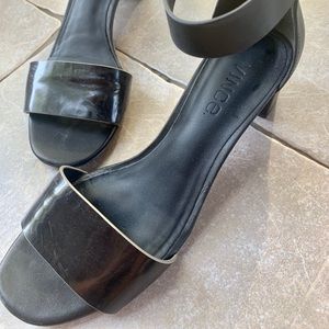 Vince leather block heel sandals